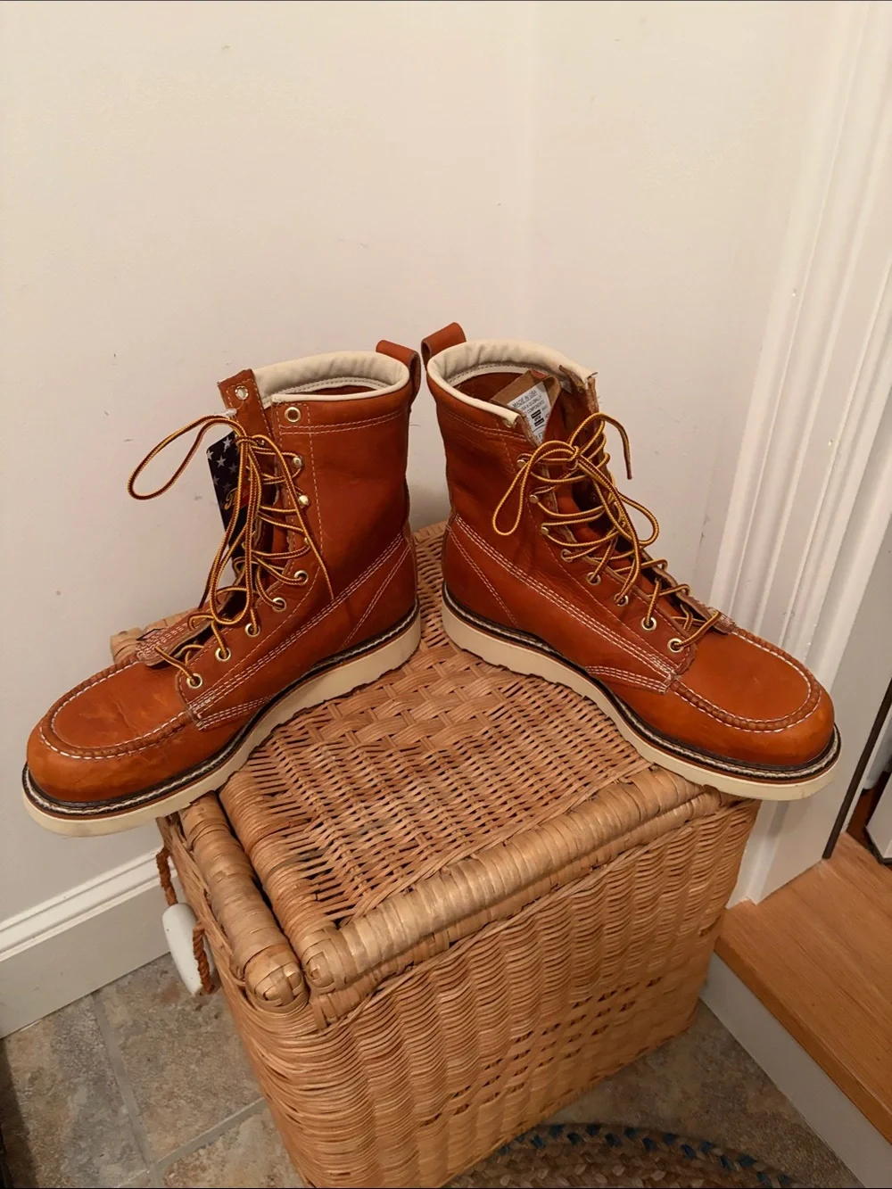 Thorogood American Heritage 8” Wedge Work Boot Size 9D NWT